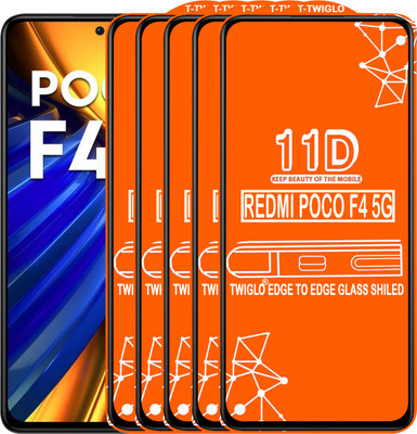 Flipkart SmartBuy Edge To Edge Tempered Glass for REDMI POCO F4 5G(Pack of 5)