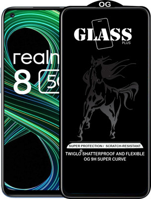 TWIGLO Edge To Edge Tempered Glass for REALME 8 5G(Pack of 1)