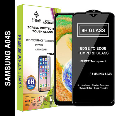 PFOAM Edge To Edge Tempered Glass for SAMSUNG GALAXY A04S(Pack of 1)
