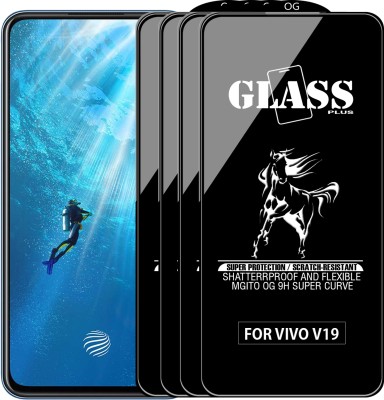 MGito Edge To Edge Tempered Glass for Vivo V19(Pack of 4)