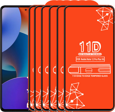 Qyist Edge To Edge Tempered Glass for Redmi Note 12 Pro Plus 5G(Pack of 6)