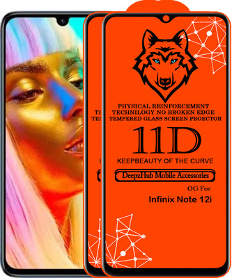 DeepzHub Edge To Edge Tempered Glass for Infinix NOTE 12i(Pack of 2)