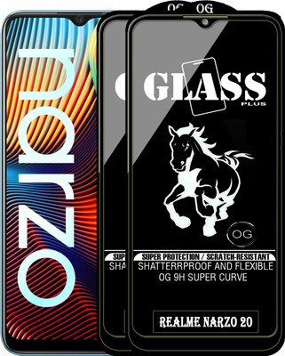 Rofix star Edge To Edge Tempered Glass for REALME NARZO 20(Pack of 2)