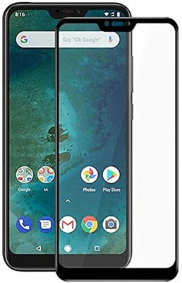 9H Edge To Edge Tempered Glass for Xiaomi Mi A2 Lite,Redmi 6 Pro-With Edge To Edge Full Screen Coverage,Pack Of 1 (with Easy Installation Kit)(Pack of 1)