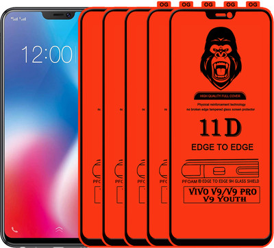 Rofix star Edge To Edge Tempered Glass for Vivo V9(Pack of 5)