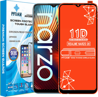 PFOAM Edge To Edge Tempered Glass for REALME NARZO 20(Pack of 1)