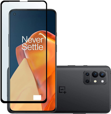 NIMMIKA ENTERPRISES Edge To Edge Tempered Glass for OnePlus 9R(Premium Tempered Glass | Edge-to-Edge Coverage | Full Coverage | Ultra-Thin Design | Oleophobic Coating | Case-Friendly Design | Crystal Clear Display | Residue-Free Removal)(Pack of 1)