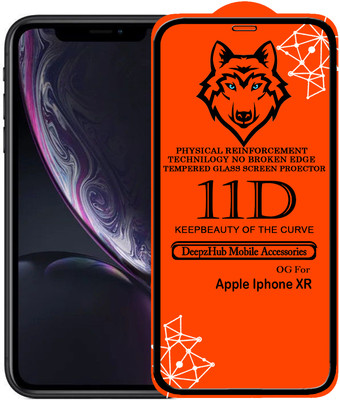 DeepzHub Edge To Edge Tempered Glass for Apple iPhone XR(Pack of 1)