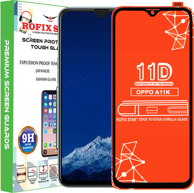Rofix star Edge To Edge Tempered Glass for OPPO A11K(Pack of 1)