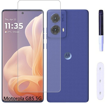 TechWings Edge To Edge Tempered Glass for Motorola G85 5G, Moto G85 5G, Moto G85, Motorola G85 5G(Pack of 1)