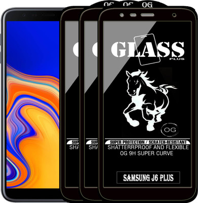 PFOAM Edge To Edge Tempered Glass for SAMSUNG GALAXY J6 PLUS(Pack of 3)