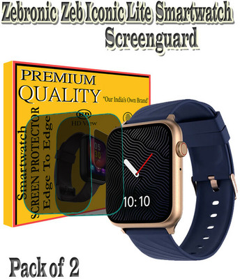 EZGER Edge To Edge Tempered Glass for Zebronics Zeb-Iconic Lite(Pack of 2)