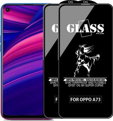 Qyist Edge To Edge Tempered Glass for OPPO A73 5G(Pack of 2)