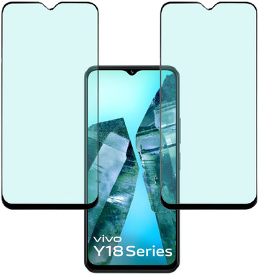 VAYUVAULT Edge To Edge Tempered Glass for vivo Y18(Pack of 2)