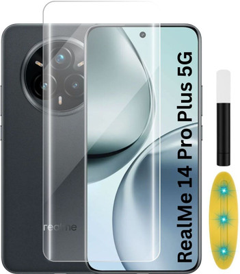 Fablue Edge To Edge Tempered Glass for RealMe 14 Pro Plus 5G(Pack of 1)