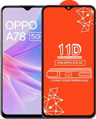 Roxel Edge To Edge Tempered Glass for Oppo A78 5G(Pack of 1)