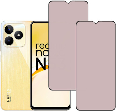 SPRITZEN Edge To Edge Tempered Glass for Realme Narzo N53, Realme C53, Matt Glass(Pack of 2)
