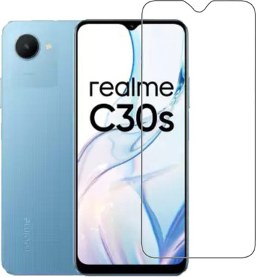 AKSHUD Tempered Glass Guard for realme C30s(Pack of 1)