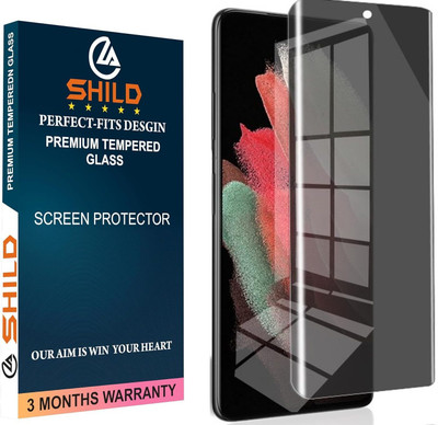 shild Edge To Edge Tempered Glass for Samsung Galaxy S21 Ultra 5G, Privacy Tempered Glass for Samsung Galaxy S21 Ultra 5G(Pack of 1)