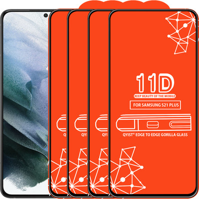 Qyist Edge To Edge Tempered Glass for Samsung Galaxy S21 Plus(Pack of 4)