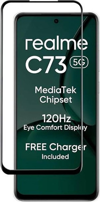 BRENZZ Edge To Edge Tempered Glass for Realme C73 5G(Pack of 1)