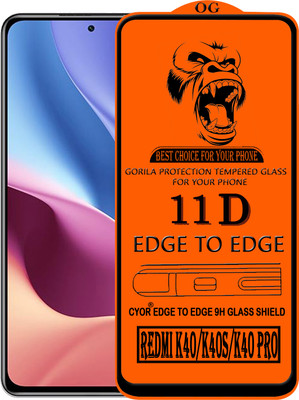 CYOR Edge To Edge Tempered Glass for REDMI K40(Pack of 1)