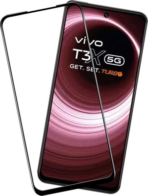 VAlight Edge To Edge Tempered Glass for vivo T3x 5G, VIVO T3X 5G(Pack of 1)