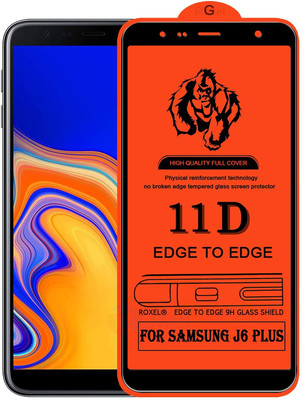 9H Edge To Edge Tempered Glass for Samsung Galaxy J6 Plus -Premium_11D(Pack of 1)