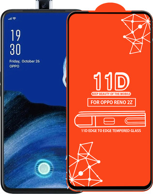Roxel Edge To Edge Tempered Glass for OPPO Reno 2z(Pack of 1)