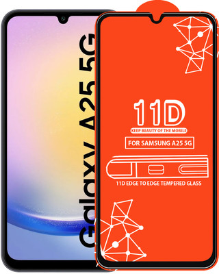 Roxel Edge To Edge Tempered Glass for Samsung Galaxy A25 5G(Pack of 1)