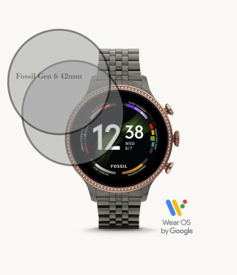 RapTag Edge To Edge Tempered Glass for Tk Fosill Gen 6 42mm Smartwatch(Pack of 2)