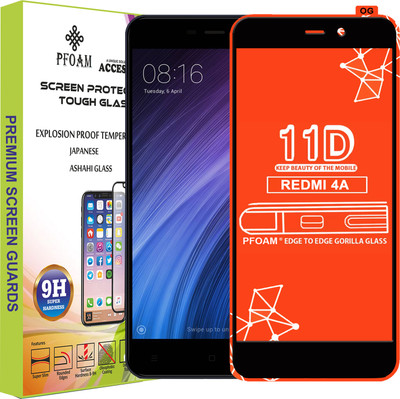 PFOAM Edge To Edge Tempered Glass for Mi Redmi 4A(Pack of 1)