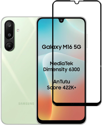 Caseline Edge To Edge Tempered Glass for Samsung Galaxy M16 5G(Pack of 1)