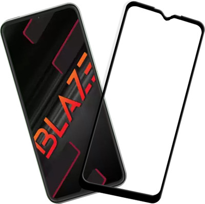 HUPSHY Edge To Edge Tempered Glass for LAVA Blaze(Pack of 1)
