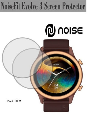 RapTag Edge To Edge Tempered Glass for nii NoiseFit Evolve 3 Smartwatch [Bubble Proof](Pack of 2)