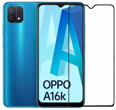 Expromium Edge To Edge Tempered Glass for Oppo A16k(Pack of 1)