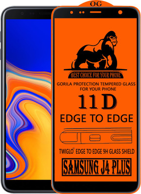 TWIGLO Edge To Edge Tempered Glass for SAMSUNG J4 PLUS(Pack of 1)