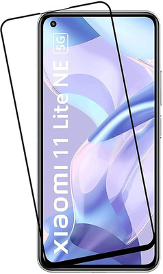 HIE POWER Edge To Edge Tempered Glass for Mi 11 Lite NE 5G / Xiaomi Mi 11 Lite 5G [Full Glue 9H](Pack of 1)
