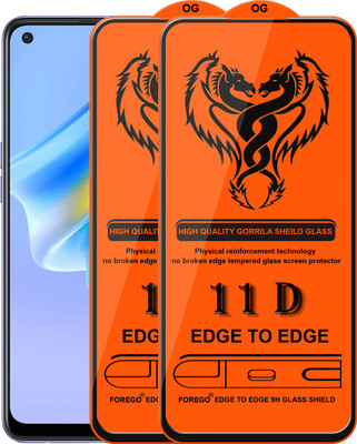 HQ Protection Edge To Edge Tempered Glass for Oppo A53s(Pack of 2)