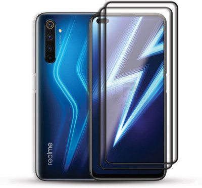 PROACCS Edge To Edge Tempered Glass for Realme 6 Pro(Pack of 2)