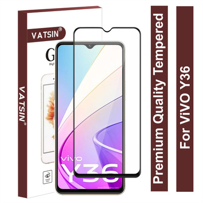 Vatsin Edge To Edge Tempered Glass for ViVO Y36(Pack of 1)