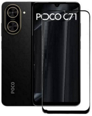 AKSHUD Edge To Edge Tempered Glass for POCO C71(Pack of 1)