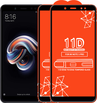 Roxel Edge To Edge Tempered Glass for Mi Redmi Note 5 Pro(Pack of 2)