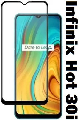 LIKEDESIGN Edge To Edge Tempered Glass for Infinix Hot 30i(Pack of 1)