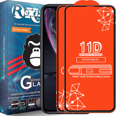 Roxel Edge To Edge Tempered Glass for Apple iPhone XR(Pack of 2)