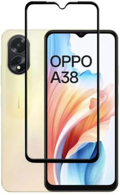 BRIGHTRON Edge To Edge Tempered Glass for Oppo A38(Pack of 1)