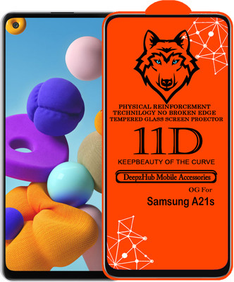 CRodible Edge To Edge Tempered Glass for Samsung Galaxy A21s(Pack of 1)