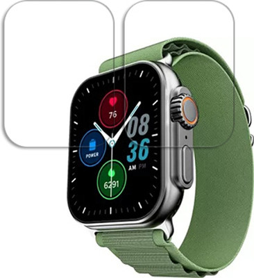 SOMTONE Edge To Edge Tempered Glass for boAt Wave Genesis Pro 1.96 inch SMARTWATCH SCREEN GUARD(Pack of 2)