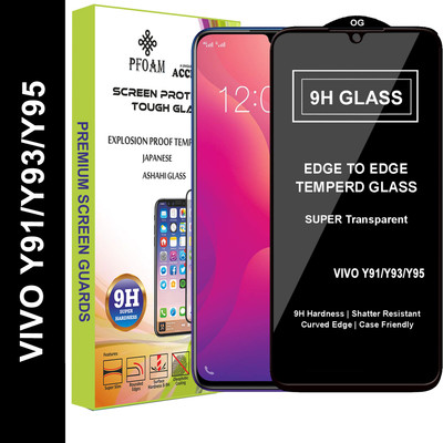 PFOAM Edge To Edge Tempered Glass for VIVO Y91(Pack of 1)