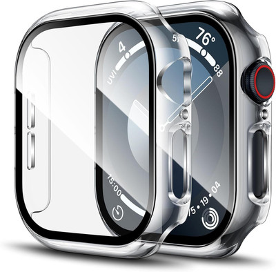 RALGUAT Edge To Edge Tempered Glass for Apple Watch Series 10 Screen Protector 46mm, Tempered Glass Hard PC Bumper Face Cover Compatible with iWatch Accessories 46 mm Clear, Screen Protector Compatible with Apple Watch Series 10 46mm Hard PC Cover with Built-in 9H Tempered Glass (46mm, Clear)(Pack o RALGUAT Edge To Edge Tempered Glass for Apple Watch Series 10 Screen Protector 46mm, Tempered Glass Hard PC Bumper Face Cover Compatible with iWatch Accessories 46 mm Clear, Screen Protector Compatible with Apple Watch Series 10 46mm Hard PC Cover with Built-in 9H Tempered Glass (46mm, Clear)(Pack o
